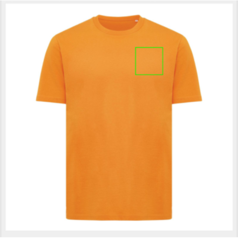 IQONIQ Sierra Lightweight T-Shirt aus recycelter Baumwolle orange bedrucken, Art.-Nr. T9104.044.XXS