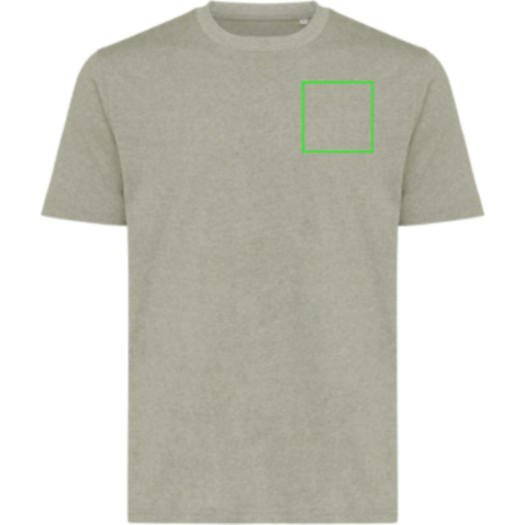 IQONIQ Sierra Lightweight T-Shirt aus recycelter Baumwolle light heather green bedrucken, Art.-Nr. T9104.033.XXXL