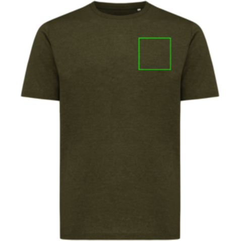 IQONIQ Sierra Lightweight T-Shirt aus recycelter Baumwolle khaki bedrucken, Art.-Nr. T9104.020.XS