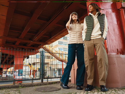 IQONIQ Meru Damen Bodywarmer aus recyceltem Polyester beige bedrucken, Art.-Nr. T4702.030.XXXL