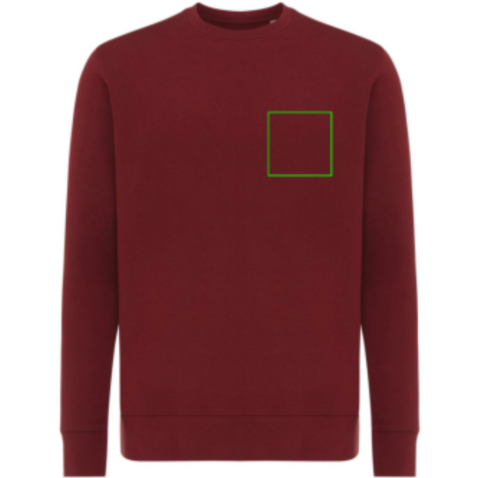 IQONIQ Etosha Lightweight Sweater aus recycelter Baumwolle burgunderrot bedrucken, Art.-Nr. T9303.007.XL IQONIQ Etosha Lightweight Sweater aus recycelter Baumwolle burgunderrot bedrucken, Art.-Nr. T9303.007.XL