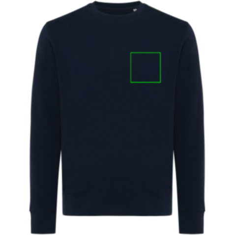 IQONIQ Etosha Lightweight Sweater aus recycelter Baumwolle navy blau bedrucken, Art.-Nr. T9303.002.XXL IQONIQ Etosha Lightweight Sweater aus recycelter Baumwolle navy blau bedrucken, Art.-Nr. T9303.002.XXL
