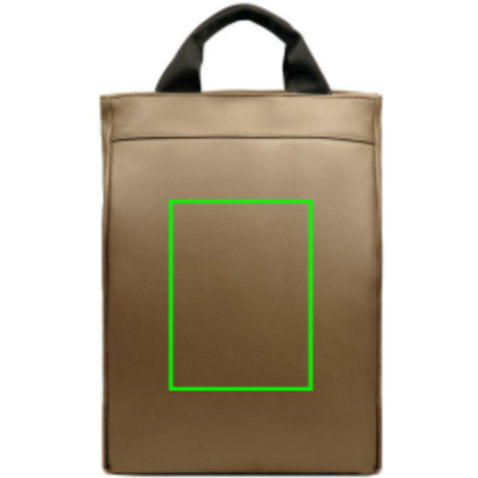 VINGA Bermond Rucksack aus RCS recyceltem PU braun bedrucken, Art.-Nr. V703009