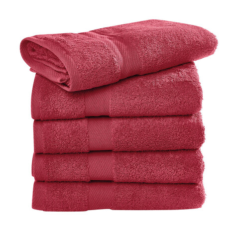 SG ACCESSORIES - TOWELS Seine Hand Towel LUXE, Red, One Size bedrucken, Art.-Nr. 003644000