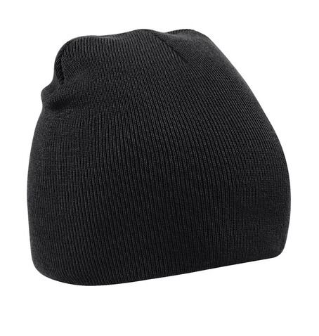 Beechfield Original Pull-On Beanie, Black, One Size bedrucken, Art.-Nr. 003691010