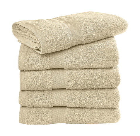 SG ACCESSORIES - TOWELS Seine Beach Towel LUXE, Sand, 100x150 bedrucken, Art.-Nr. 006647411