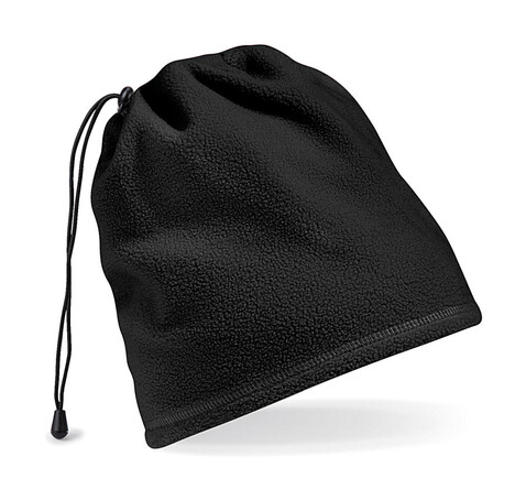 Beechfield Suprafleece™ Snood/ Hat Combo, Black, One Size bedrucken, Art.-Nr. 008691010