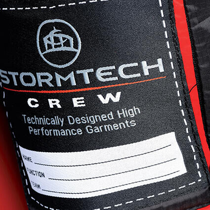 StormTech Gravity Thermal Jacket, Black/True Red, XL bedrucken, Art.-Nr. 012181636