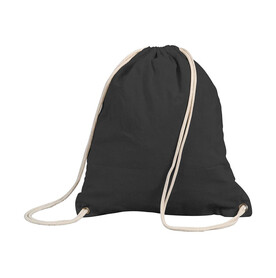Shugon Stafford Cotton Drawstring Tote, Black, One Size bedrucken, Art.-Nr. 012381010