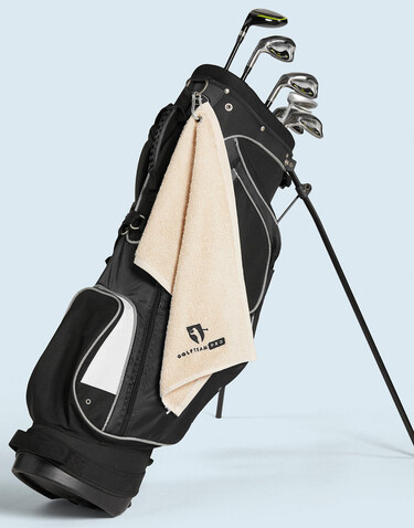SG ACCESSORIES - TOWELS Thames Golf Towel 30x50 cm, Sand, One Size bedrucken, Art.-Nr. 012647410