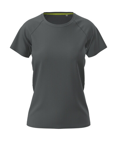 Stedman Active 140 Raglan Women, Slate Grey, S bedrucken, Art.-Nr. 014051223