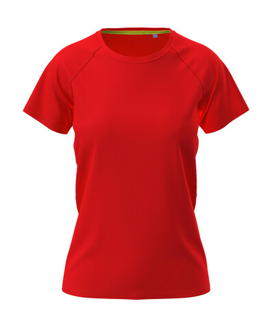 Stedman Active 140 Raglan Women, Scarlet Red, M bedrucken, Art.-Nr. 014054024