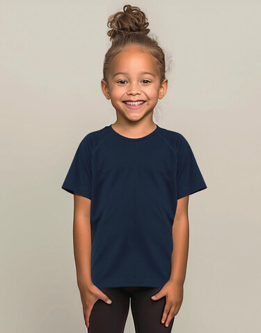Stedman Active 140 Raglan Kids, King Blue, XS (110-116) bedrucken, Art.-Nr. 015053042