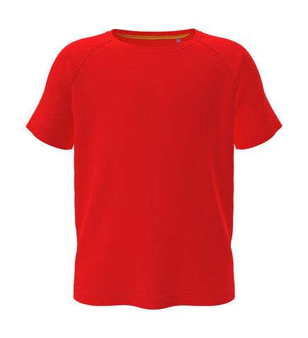 Stedman Active 140 Raglan Kids, Scarlet Red, S (122-128) bedrucken, Art.-Nr. 015054023