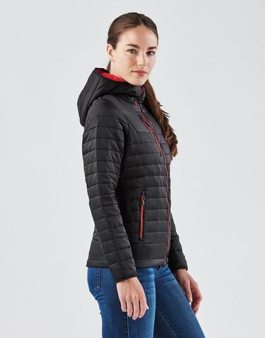 StormTech Women`s Gravity Thermal Jacket, Navy/Charcoal, XS bedrucken, Art.-Nr. 015182642