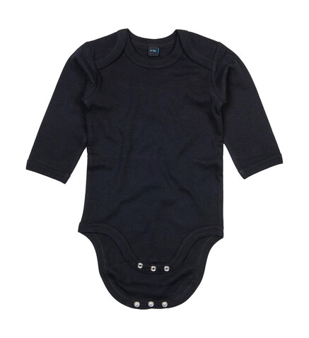 BabyBugz Baby long Sleeve Bodysuit, Heather Grey Melange, 12-18 bedrucken, Art.-Nr. 015471264