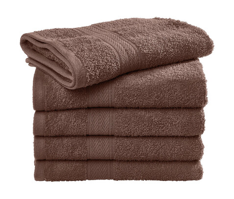 SG ACCESSORIES - TOWELS Rhine Hand Towel COMFORT, Chocolate, One Size bedrucken, Art.-Nr. 015647020