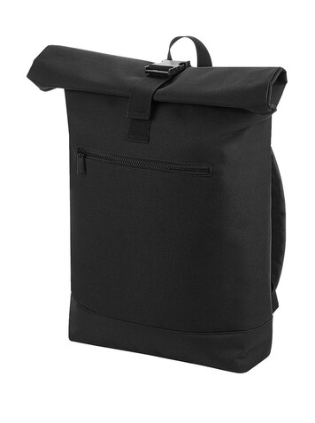 Bag Base Roll-Top Backpack, Black, One Size bedrucken, Art.-Nr. 017291010