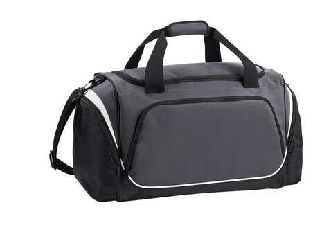 Quadra Pro Team Holdall, Graphite/Black/White, One Size bedrucken, Art.-Nr. 017301860