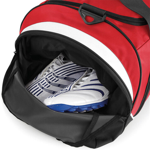 Quadra Pro Team Holdall, Classic Red/Black/White, One Size bedrucken, Art.-Nr. 017304860
