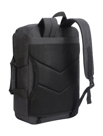 Shugon Bordeaux Hybrid Laptop Briefcase, Charcoal Melange/Black, One Size bedrucken, Art.-Nr. 017381610