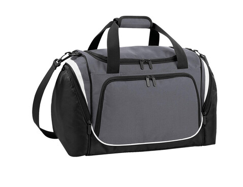 Quadra Pro Team Locker Bag, Graphite/Black/White, One Size bedrucken, Art.-Nr. 018301860