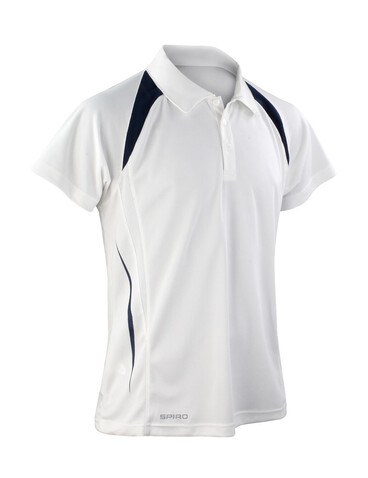 Result Spiro Team Spirit Polo, White/Navy, 4XL bedrucken, Art.-Nr. 018330529