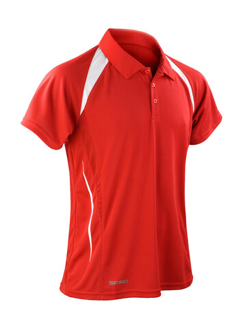 Result Spiro Team Spirit Polo, Red/White, L bedrucken, Art.-Nr. 018334505