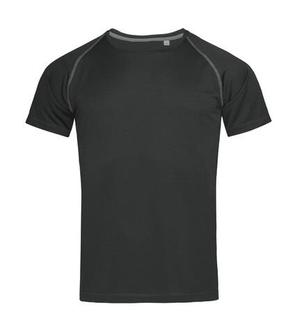 Stedman Active 140 Team Raglan Men, Black Opal, M bedrucken, Art.-Nr. 020051024