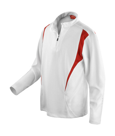 Result Spiro Trial Training Top, White/Red/White, XS bedrucken, Art.-Nr. 020330912