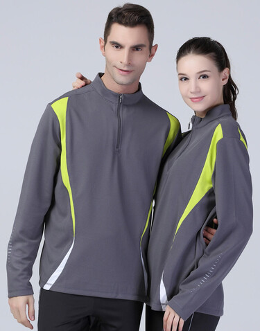 Result Spiro Trial Training Top, Charcoal/Lime/White, XL bedrucken, Art.-Nr. 020331916