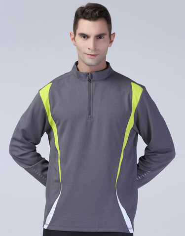 Result Spiro Trial Training Top, Charcoal/Lime/White, M bedrucken, Art.-Nr. 020331914
