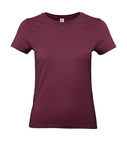 B &amp; C #E190 /women T-Shirt, Burgundy, L bedrucken, Art.-Nr. 020424485