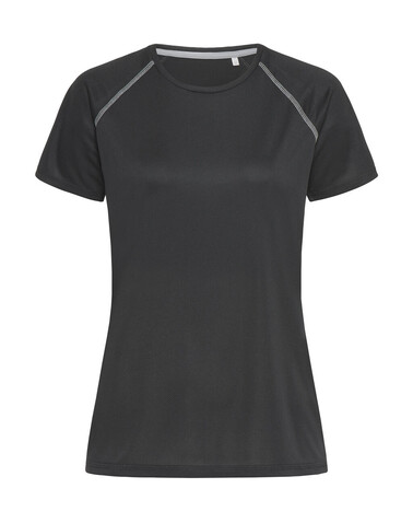 Stedman Active 140 Team Raglan Women, Black Opal, L bedrucken, Art.-Nr. 021051025