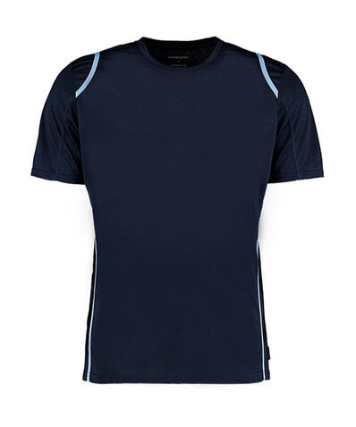 Kustom Kit Regular Fit Cooltex® Contrast Tee, Navy/Light Blue, 2XL bedrucken, Art.-Nr. 021112417