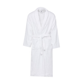SG ACCESSORIES - TOWELS Geneva Bath Robe, White, XS/S bedrucken, Art.-Nr. 022640002
