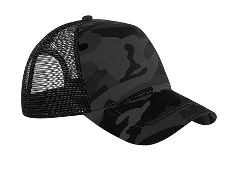 Beechfield Camo Snapback Trucker, Midnight Camo, One Size bedrucken, Art.-Nr. 023692850