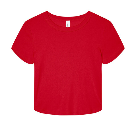 Bella Women`s Micro Rib Baby Tee, Solid Red Blend, L bedrucken, Art.-Nr. 024064025