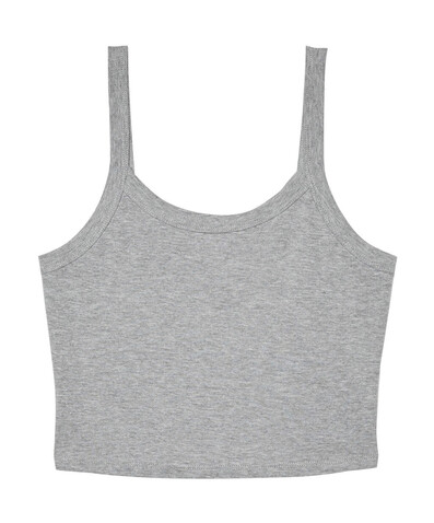 Bella Women`s Micro Rib Spaghetti Strap Tank, Athletic Heather, 2XL bedrucken, Art.-Nr. 025061237