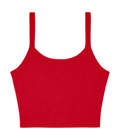 Bella Women`s Micro Rib Spaghetti Strap Tank, Solid Red Blend, L bedrucken, Art.-Nr. 025064025