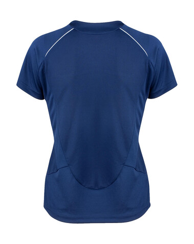Result Spiro Ladies` Dash Training Shirt, Navy/White, XS bedrucken, Art.-Nr. 025332522