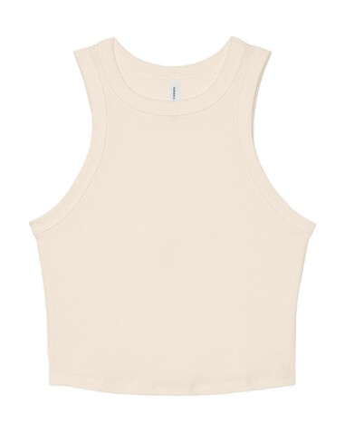 Bella Women`s Micro Rib Racer Tank, Solid Natural Blend, M bedrucken, Art.-Nr. 027060124