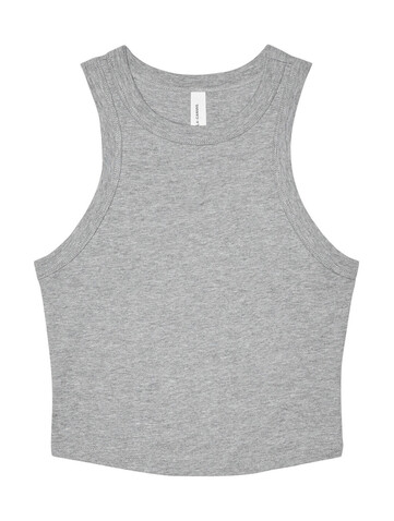 Bella Women`s Micro Rib Racer Tank, Athletic Heather, XS bedrucken, Art.-Nr. 027061232