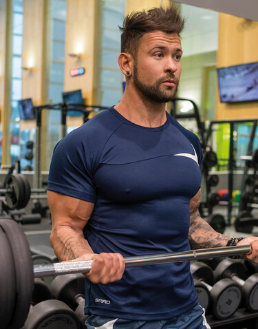 Result Spiro Men`s Dash Training Shirt, Navy/White, M bedrucken, Art.-Nr. 027332524