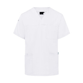 Karlowsky Men`s Slip-on Tunic Essential Short Sl., White, 5XL bedrucken, Art.-Nr. 028670002