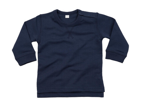 BabyBugz Baby Sweatshirt, Nautical Navy, 12-18 bedrucken, Art.-Nr. 031472014