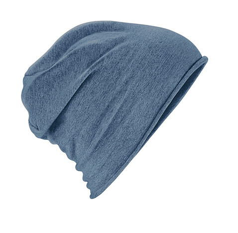 Beechfield Jersey Beanie, Heather Grey, One Size bedrucken, Art.-Nr. 031691230