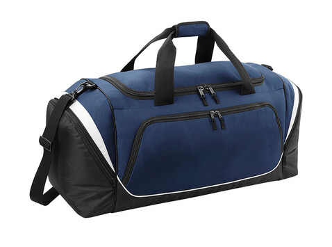 Quadra Pro Team Jumbo Kit Bag, French Navy/Black/White, One Size bedrucken, Art.-Nr. 032302810
