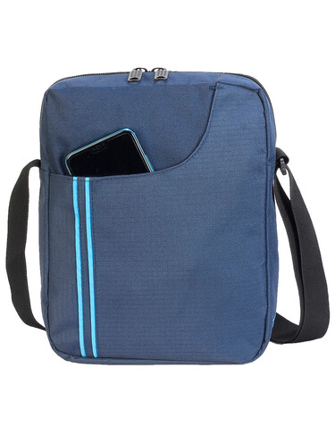 Shugon Rennes Messenger Pouch, French Navy/Turquoise, One Size bedrucken, Art.-Nr. 032382650
