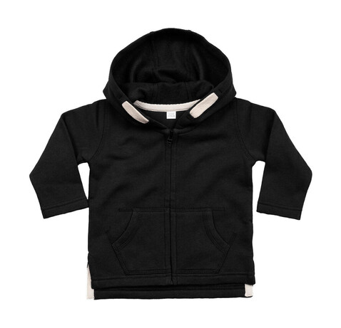 BabyBugz Baby Hoodie, Black, 4-5 yrs bedrucken, Art.-Nr. 032471017